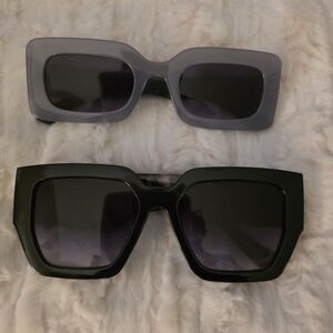 Stylish Women's Black Sunglasses - Classic Square Frame